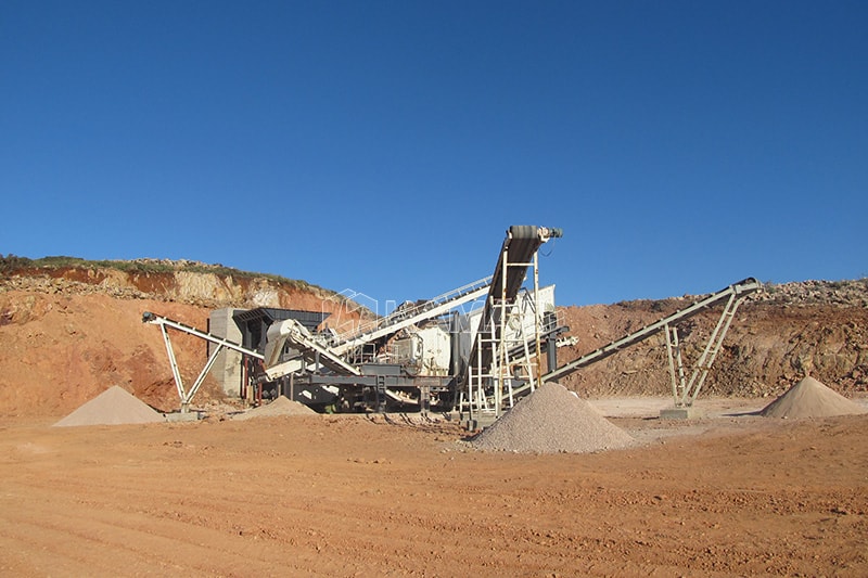 Mobile jaw crusher in Algeria