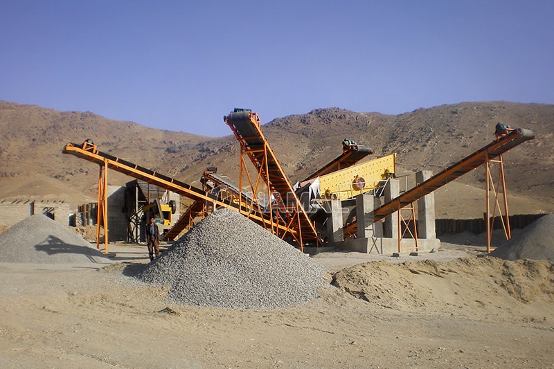 150tph stationary crushing and screening plant in Iraq