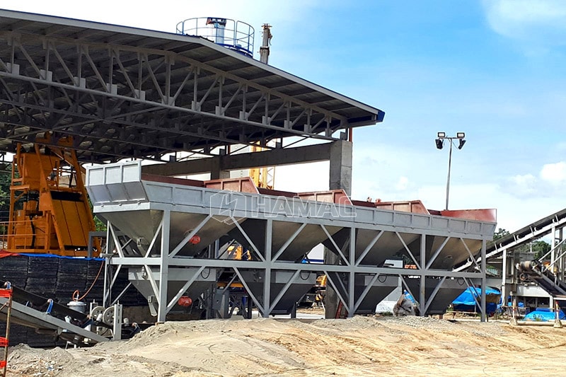 Aggregate bacther of CBP60 concrete batching plant