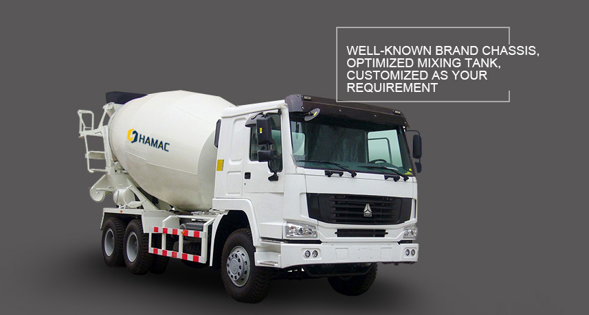 Concrete Transit Mixer on Truck