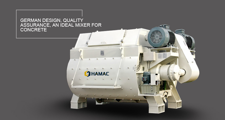 European Tech.Twin shaft Concrete Mixer