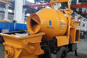 The DHBT15 concrete mixer with pump is built with diesel engine, you can use it on site without electricity. It is very suitable for small construction projects in rural place where is in poor electricity condition. And the brand of diesel engine is W