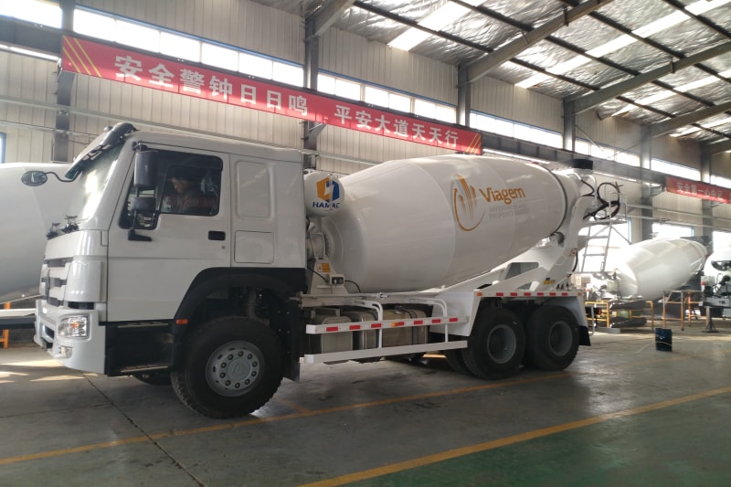 2 units of 10 m3 transit mixer trucks are delivered to South Africa img